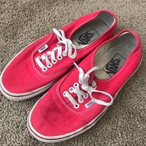 Red Vans - Authentic Style